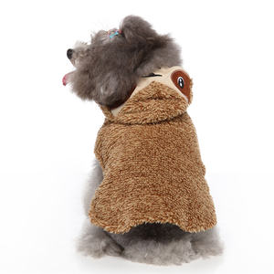 Fluffy Bradypod Solid Winter Dog Costume China Atacado Cosplay Roupas para Cães Pequenos e Médios - Product Image 5