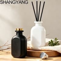 Flacons diffuseurs de parfum carrés vides avec compte-gouttes et bâtonnets pour huiles essentielles, de 50 ml à 500 ml