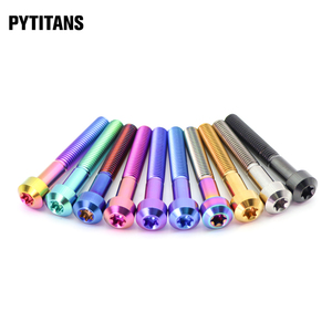 PYTITANS GR5 M8 диаметр D13H7 длинные титановые болты-винты с головкой Torx для мотоциклов и велосипедов - Product Image 1