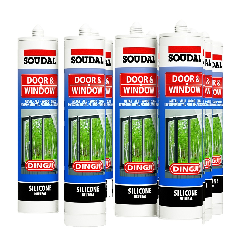 Soudal 300ml Buen adhesivo Adhesivo de resistencia al calor de alta temperatura Selladores de silicona adhesivos de buena calidad