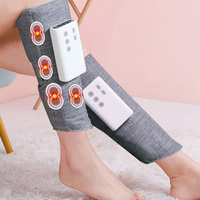Masseur de jambes sans fil portable multifonctionnel à compression d'air avec thérapie thermique, rechargeable par USB, pour les mollets et la circulation sanguine