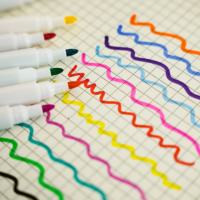 Stylos marqueurs à l'eau anti-dessèchement, stylos à base d'eau à haute saturation pour le dessin des étudiants