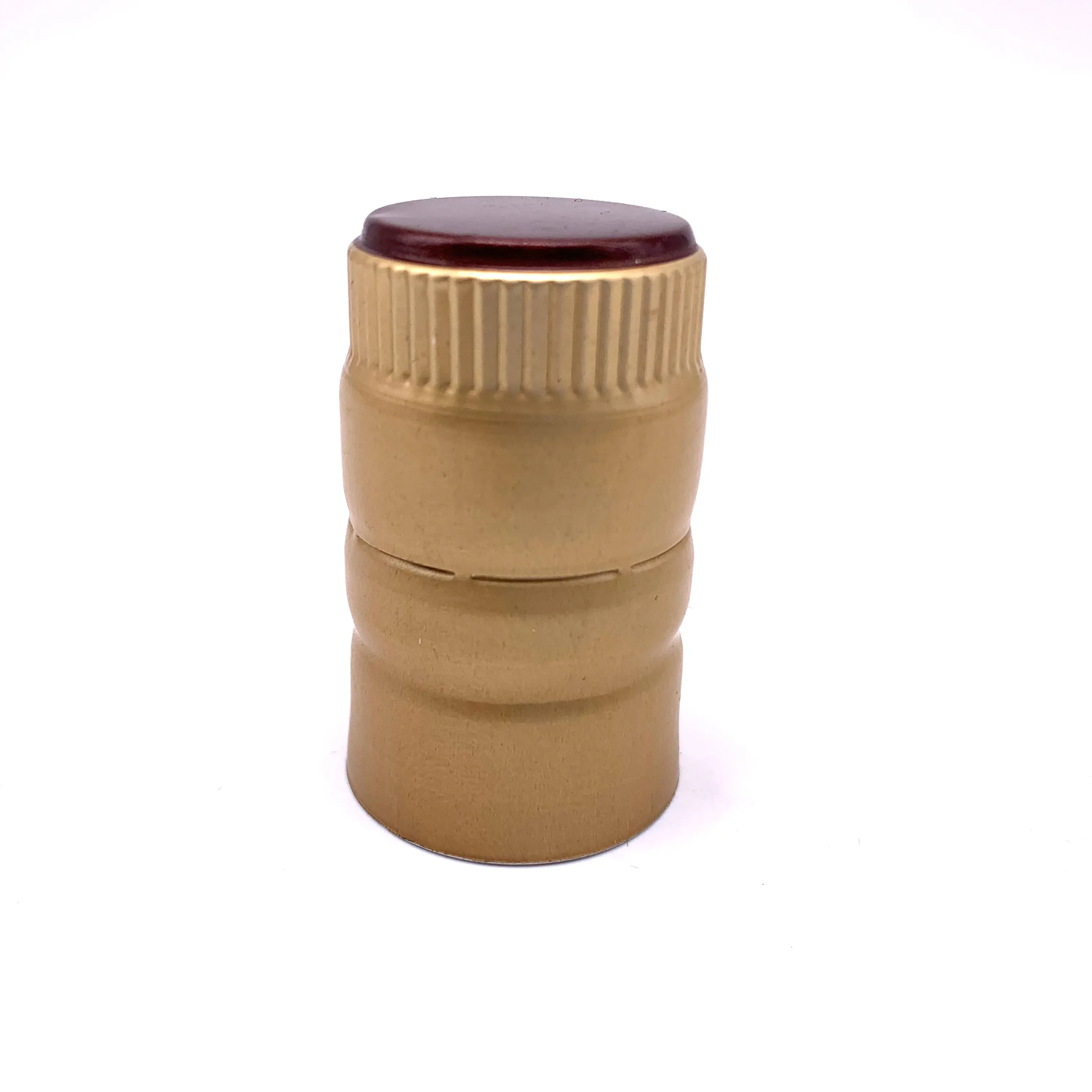 Aluminum cap with plastic liner wine bottle caps