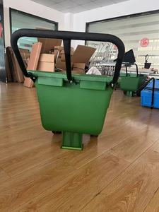 Bahçe Çöp Kovası El Arabası Çöp Taşıma Aracı 90L Su Kapasitesi 200KG Taşıma Kapasitesi Toz Boyalı Çelik Çerçeve Atık İçin - Product Image 4