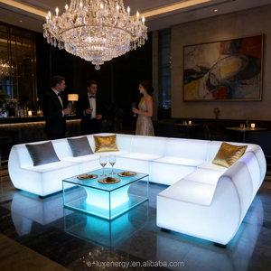 Juego de Sofás LED de Plástico PE Iluminado para Discoteca, con 16 Luces RGB, Control Remoto, Personalizable, Envío Directo - Product Image 5