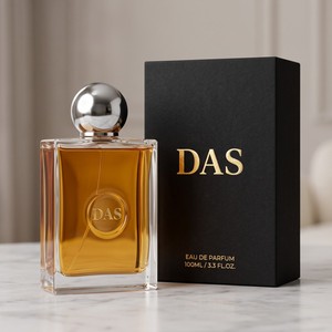 Flacon de parfum de luxe écologique de 100 ml, carré à facettes, finition mate, vaporisateur à fine brume, avec verre recyclé de couleur personnalisée et capuchon sphérique - Product Image 1