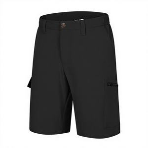 Shorts cargo de golf décontractés vintage pour hommes, poches à cordon, séchage rapide, extensible, polyester et élasthanne, pour la randonnée - Product Image 1