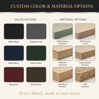 Dressing sur mesure en acier noir et verre avec étagères rétroéclairées intégrées, armoire de présentation, dressing complet pour toute la maison, OEM, MOQ 1 ensemble
