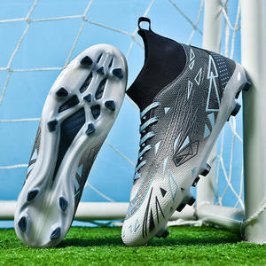 Bottes de football de haute qualité chaussures de football pour hommes chaussures de football anti-entraînement chaussures de football en plein air chaussures à crampons à cheville haute - Product Image 5