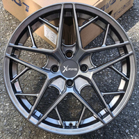 Jantes en alliage X-RIMS 18x7 5x114.3 10 branches, design mesh concave, couleur Hyper Silver ET35 pour Honda Toyota Mazda