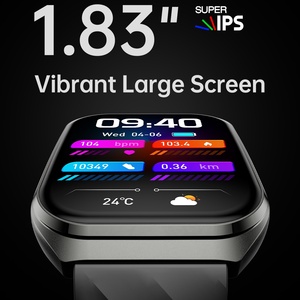 Montre connectée MT66, écran incurvé 3D de 1,83 pouce, écran carré, batterie de 1000 mAh, application Fitcloudpro, Bluetooth 5.4, appels, IP68, montre connectée sport - Product Image 2