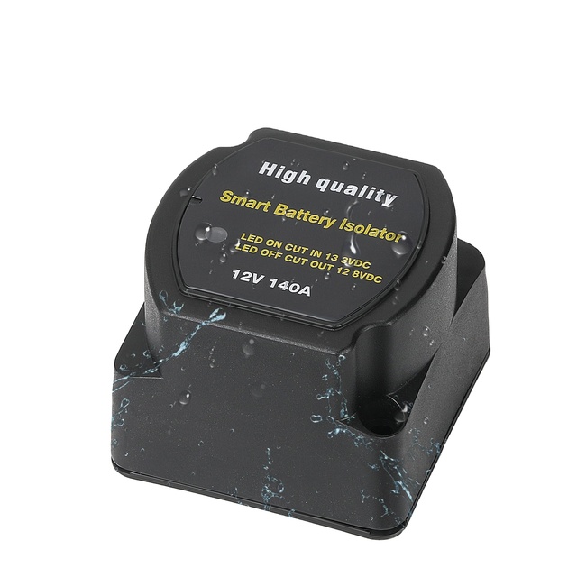 140Amp Smart Dual Battery Isolator Kit 12V Voltage Sensitive Relay Switch for Trucks New Condition