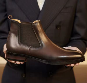 Zapatos Oxford de Cuero Genuino con Cordones, Diseño 2025, Hechos a Mano, de Lujo, Personalizados, Formales, Casuales, Duraderos, Nuevos e Impermeables - Product Image 5