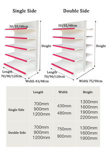 Estante de exhibición de supermercado de estantería de góndola de metal para tienda minorista de aperitivos y tienda de regalos - Product Image 2