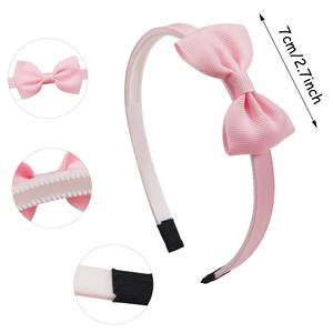 Accesorios para el Cabello de Niñas al Estilo Europeo y Americano, Diadema con Lazo de Tela a Cuadros, Aro para el Cabello, Lazo de Tela para Niñas Estudiantes - Product Image 1