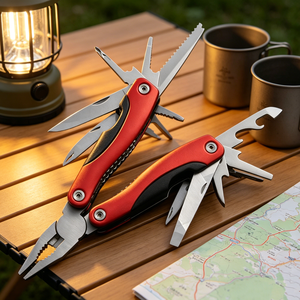 Stainless Steel Hand <b>Tool</b> 13 in 1 Camping <b>Multi</b> <b>Tool</b> <b>Plier</b> Custom Folding Pocket Knife with Safety Lock - Product Image 2
