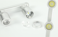 LED-Schmucktresen-Spiegellicht Goldener Schmucktresen Schreibwaren-Uhr-Ausstellungsschrank Scheinwerfer