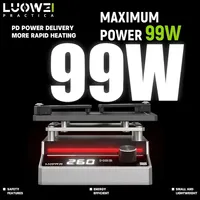 Platform Pemanasan Universal Luowei HS3 untuk Pemisahan Motherboard iPhone X-16Pro Max, Rangka Tengah, Chip CPU, BGA, Peralatan Seluler