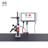 Impresora de inyección de tinta portátil, máquina de codificación de tinta de secado rápido, con palabras, huevos, fecha de caducidad, 12,7mm