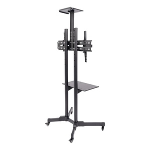 Có thể điều chỉnh chiều cao cán TV đứng di động di động TV giỏ hàng cho 32-70 inch màn hình TV LCD gắn kết với bánh xe lên đến 110 lbs - Product Image 5