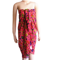 100% rayón 70x43 verano playa Pareo mujeres envoltura de secado rápido absorbente diseño impreso personalizado a todo Color Bali Sarong