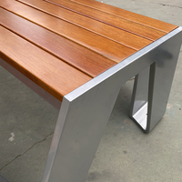 Ensemble de mobilier urbain durable pour l'extérieur Banc de table Combo Urban Plaza Zone piétonne Parc Jardin Zone de loisirs Table de pique-nique