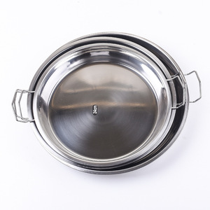 Bandeja de vapor de acero inoxidable con fondo plano para Liangpi y rollos de fideos de arroz, herramienta de cocina para el hogar - Product Image 2