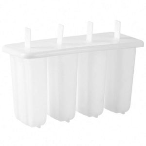 New Product Ideas 4 Grids PP Transparent Reusable Plastic Popsicle Mold Stackable Custom Popsicle Molds - Product Image 6