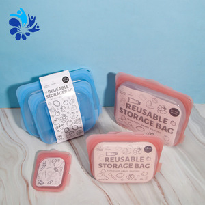 Bolsas de silicona reutilizables para almacenamiento de alimentos, herméticas, aptas para microondas, para frutas secas, verduras, refrigerios, juego de gran capacidad - Product Image 2