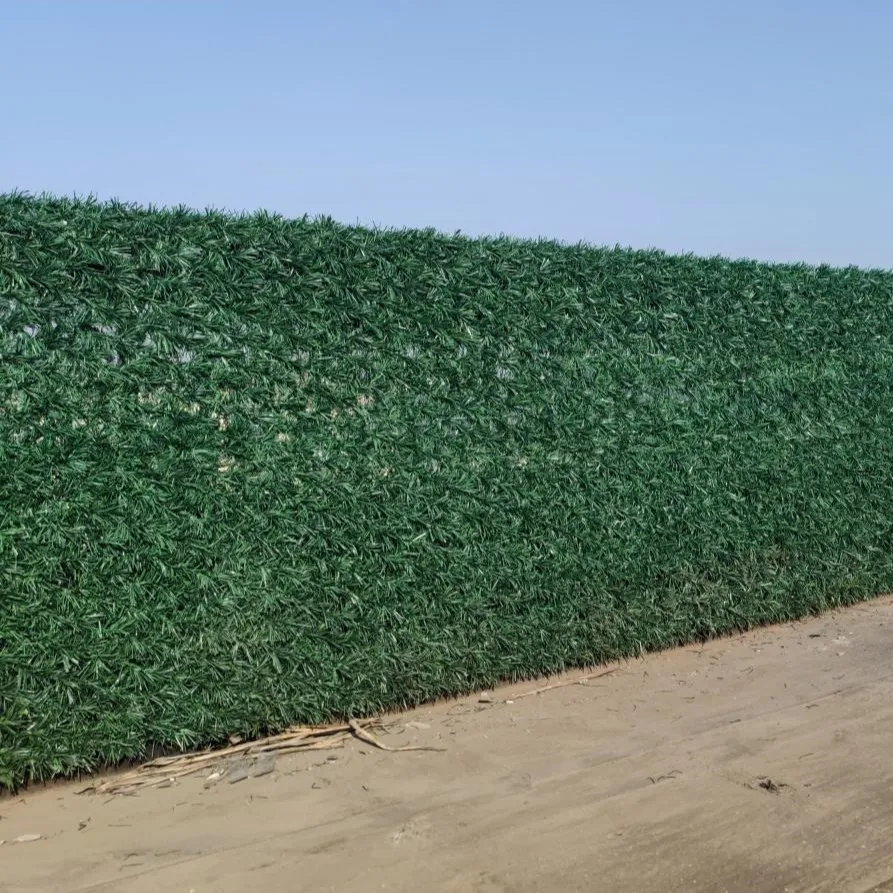Recinzione in filo di erba verde foglia artificiale foglie recinzione erba recinzione in filo di acciaio