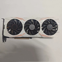 Carte graphique de bureau White Triple Fan GTX 1080 Ti 11 Go GDDR5X, GPU haute performance pour jeux 4K, VR, rendu 3D et montage vidéo