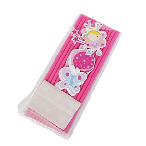 <b>Little</b> Fairy Series Paper Straws 12-Piece Set With Cartoon Decorations For Party Use - Product Image 3