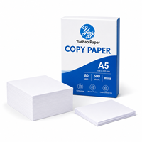 Papier Copie Carton, Papier Imprimante Bureau, Papier d'Impression Bureau, Papier d'Impression A5 - Blanc A5 80g/m², 500 Feuilles/Rame