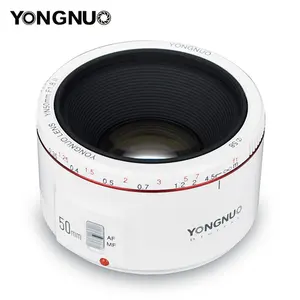 YONGNUO YN 50Mm F1.8 II AF MF Lensa Kamera Bingkai Penuh EF EOS untuk Canon Rebel T6 EOS 450D 500D 650D 700D 750D 800D Mark II IV