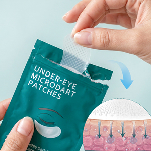 Patchs pour les yeux en micro-aiguilles bio vegan personnalisés, acide hyaluronique, <span class=keywords><strong>anti</strong></span>-rides, <span class=keywords><strong>cernes</strong></span>, absorption profonde, masque en hydrogel - Product Image 3