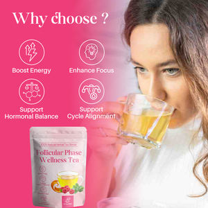 Thé de <span class=keywords><strong>bien</strong></span>-<span class=keywords><strong>être</strong></span> OEM biologique pour femmes, équilibre hormonal, feuille de framboise rouge, soulagement de la douleur, phase folliculaire - Product Image 6