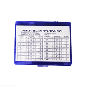 Set Universale di O-ring in NBR Multicolore, 382 Pezzi, Guarnizioni in <span class=keywords><strong>Gomma</strong></span> Impermeabili -30~+220°C, Durezza 60-90 Shore per Escavatori - Product Image 1