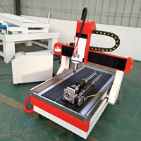 Máquina CNC de Grabado Rotatorio de 4 Ejes Jinan Mosencnc Mini 3D, Motor Servo 6090, Controlador DSP, para Acrílico, Madera, MDF y Aluminio