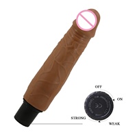 Dildo Deslizante Realista con Vibración, Dildo Vibrador de Piel Suave Realista con Vibración Multivelocidad para la Masturbación Femenina