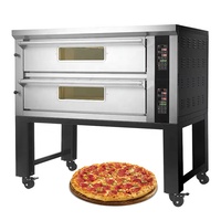 Four à pizza électrique avec plaque en pierre, résistant aux hautes températures, machine à cuire à un seul niveau pour pizzeria professionnelle
