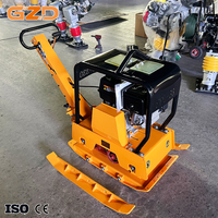 Compacteur de sol GZD avec logo personnalisé, moteur à essence 13 CV, plaque réversible, machine de compactage pour la réparation des routes en asphalte