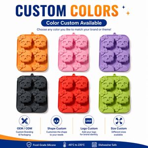 LA Custom Eco Friendly Stocked <b>Silicone</b> Halloween Mold Food Grade Baking Chocolate Candy Cookie Cake Decoration OEM ODM Private - Product Image 4