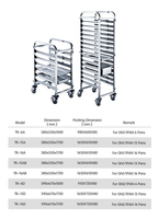 Chariot de service mobile professionnel à 6 niveaux en acier inoxydable pour boulangerie et cuisine commerciale