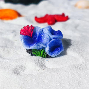 Mini estatua de estrella de mar creativa personalizada de fábrica, escultura de <span class=keywords><strong>Coral</strong></span> Artificial para decoración del hogar y decoración de peceras de acuario - Product Image 2