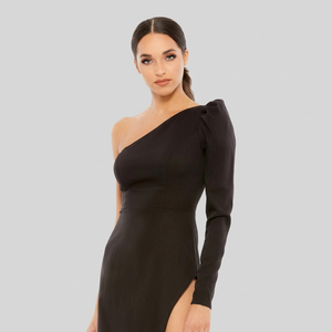 Robe longue trapèze brodée à motif floral et perles, élégante pour soirée, événement ou tenue décontractée féminine, 100% mode - Product Image 4