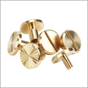 Vis de reliure à fente en laiton en acier inoxydable Vis à douille mâle et femelle Chicago Knife Pivot Screws - Product Image 6