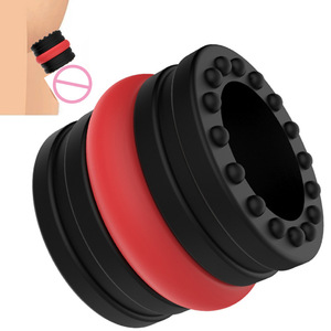3in1シリコンペニスリング男性用睾丸陰嚢ストレッチャーペニスストレッチャーエンハンサー遅延コックリング男性用大人のおもちゃYY-SJH110 - Product Image 1