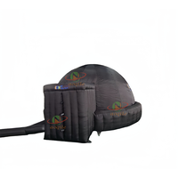 Tente de projection gonflable noire portable Tente de dôme de projection personnalisée de planétarium extérieur