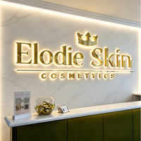 Letrero Comercial LED Personalizado, Letrero con Letras LED, Letrero Acrílico Retroiluminado 3D para Salón de Belleza, Logotipo de Pared, Letreros con Iluminación LED