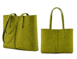 Sac fourre-tout en feutre personnalisé pour femmes, écologique, logo personnalisé, sac à main léger pour le shopping - Product Image 5